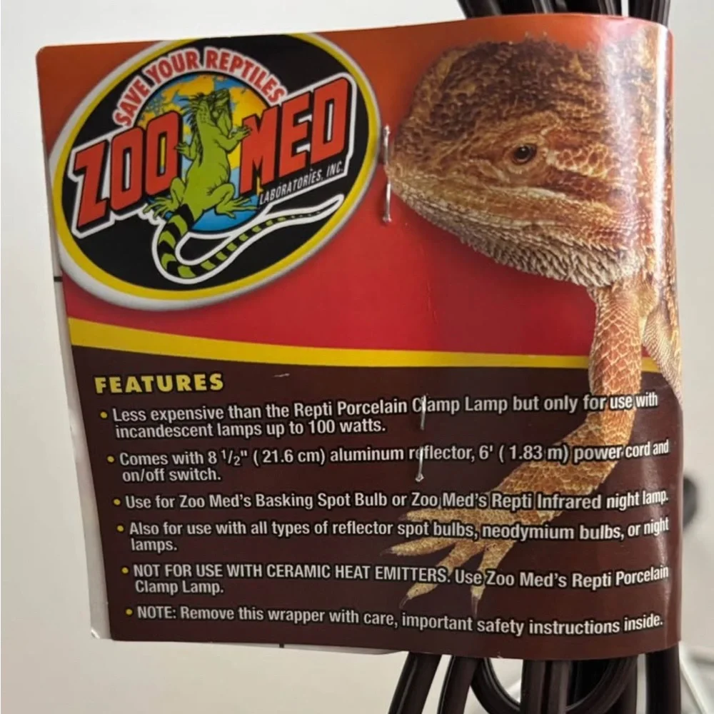 Zoo Med Repti Economy Aluminum Clamp Lamp 8.5”